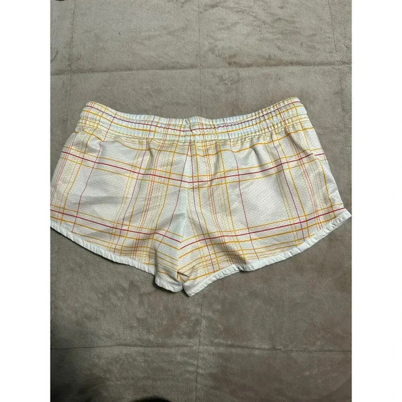 Nike Running Shorts Size Reversible Size Small Yellow Plaid Active Workout - Picture 2 of 6